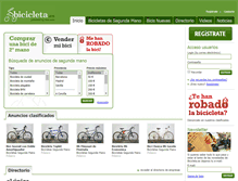 Tablet Screenshot of bicicleta.es